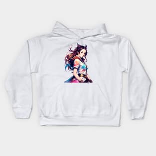 Demon Female Cute Anime Style Kids Hoodie